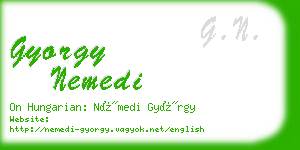 gyorgy nemedi business card